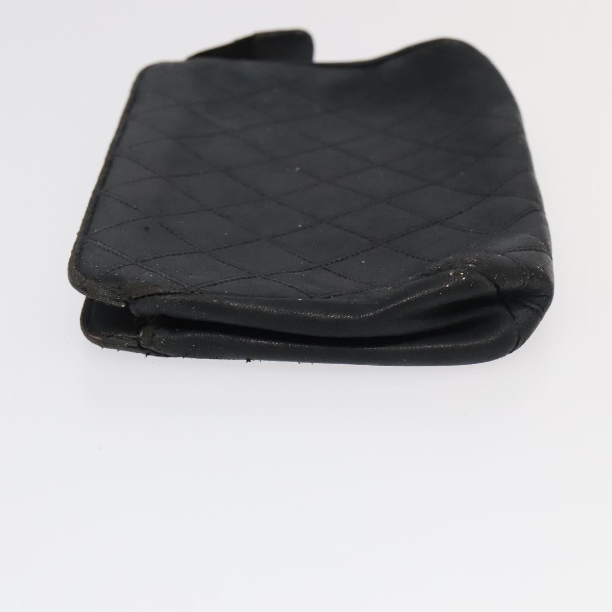 CHANEL Pouch Lamb Skin 2Set Black Red CC bs20043