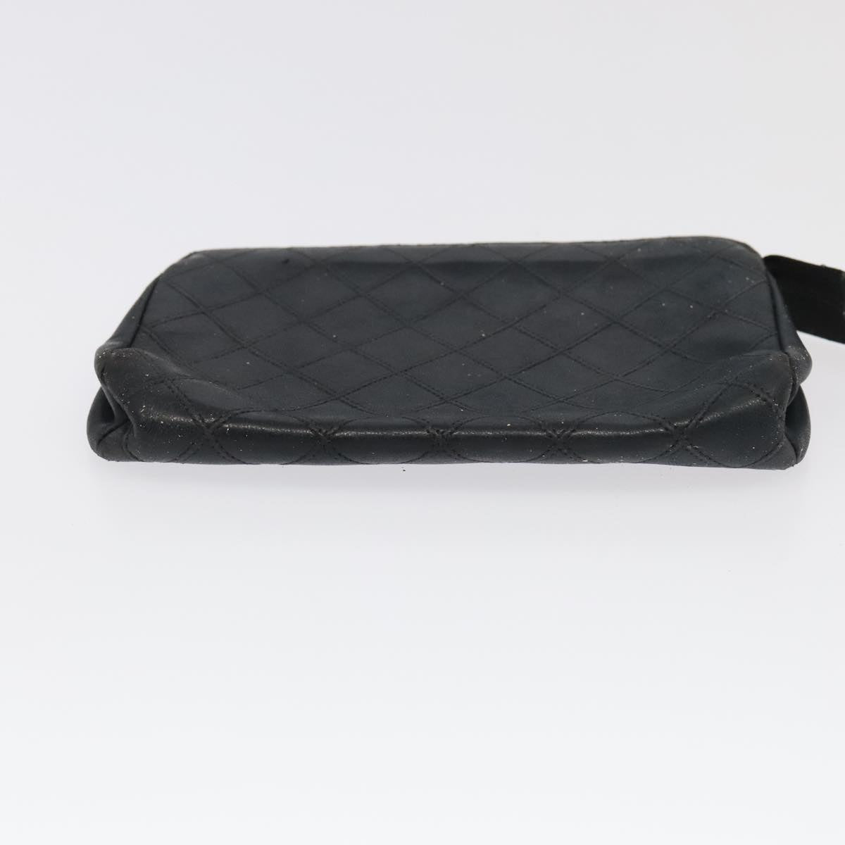 CHANEL Pouch Lamb Skin 2Set Black Red CC bs20043