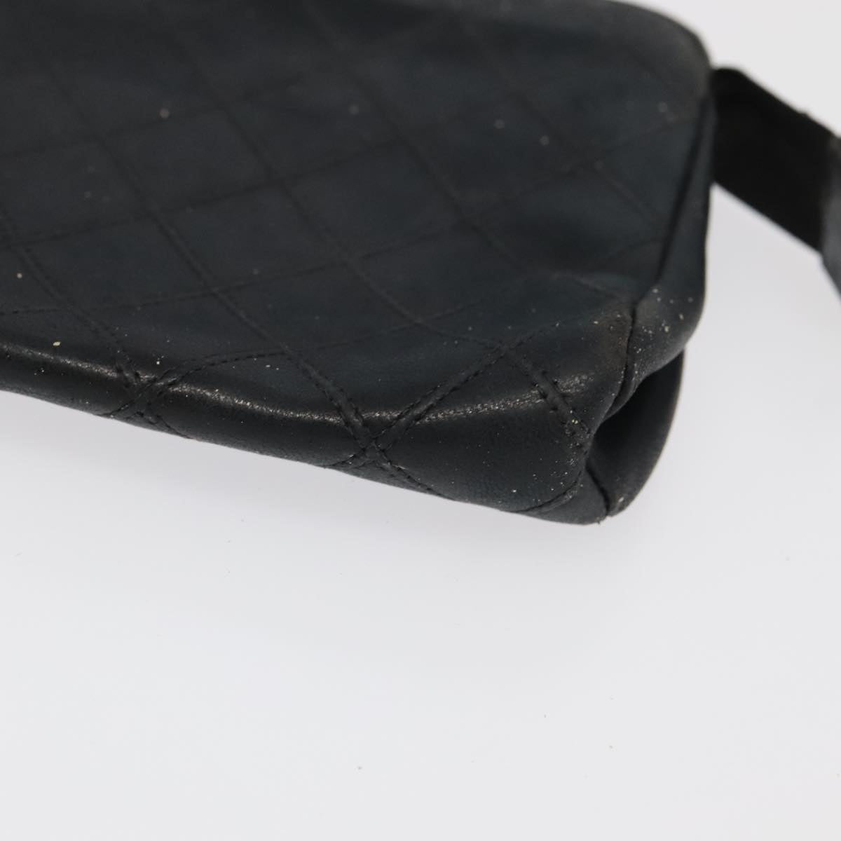 CHANEL Pouch Lamb Skin 2Set Black Red CC bs20043