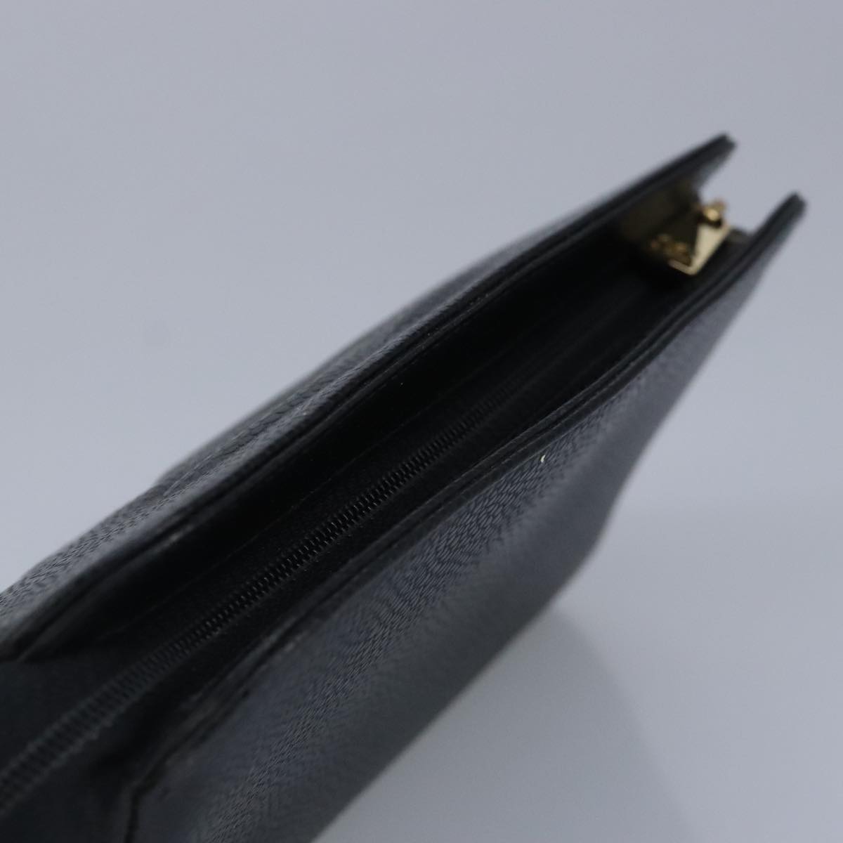 CHANEL COCO Mark Pouch Caviar Skin Black Gold CC bs20200