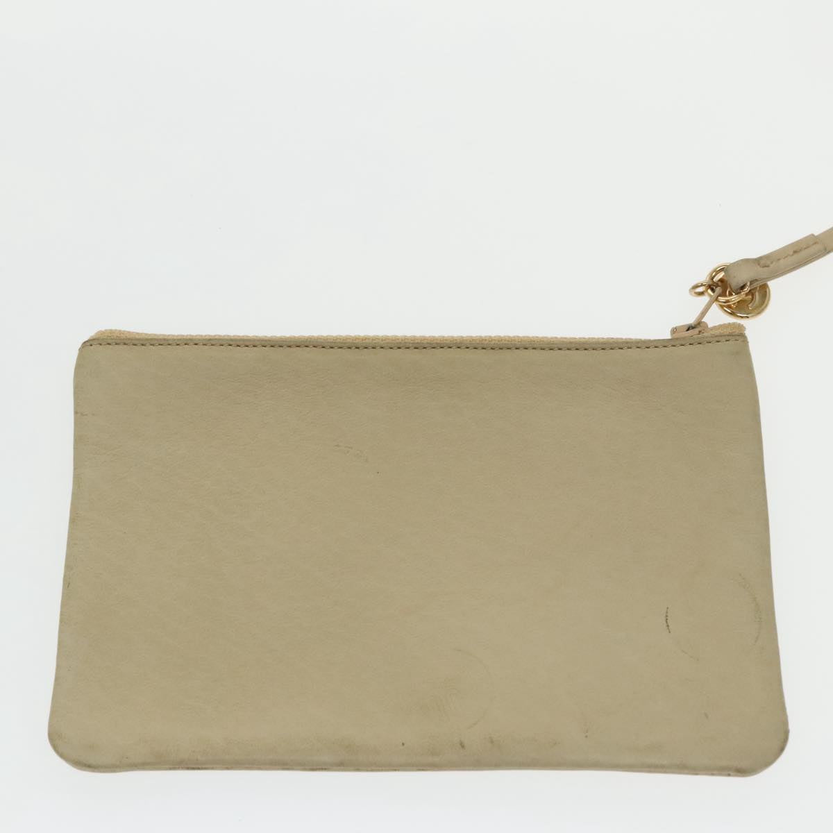 CHANEL Chain Shoulder Bag Lamb Skin Beige Gold CC bs20240