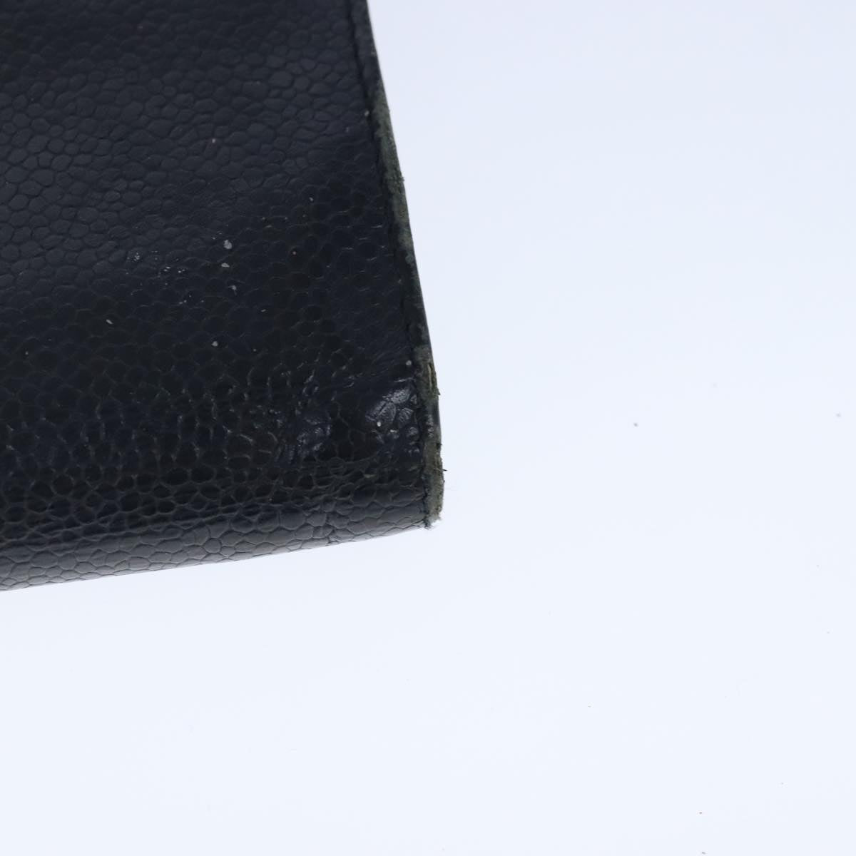 CHANEL Wallet Caviar Skin Black CC bs20517
