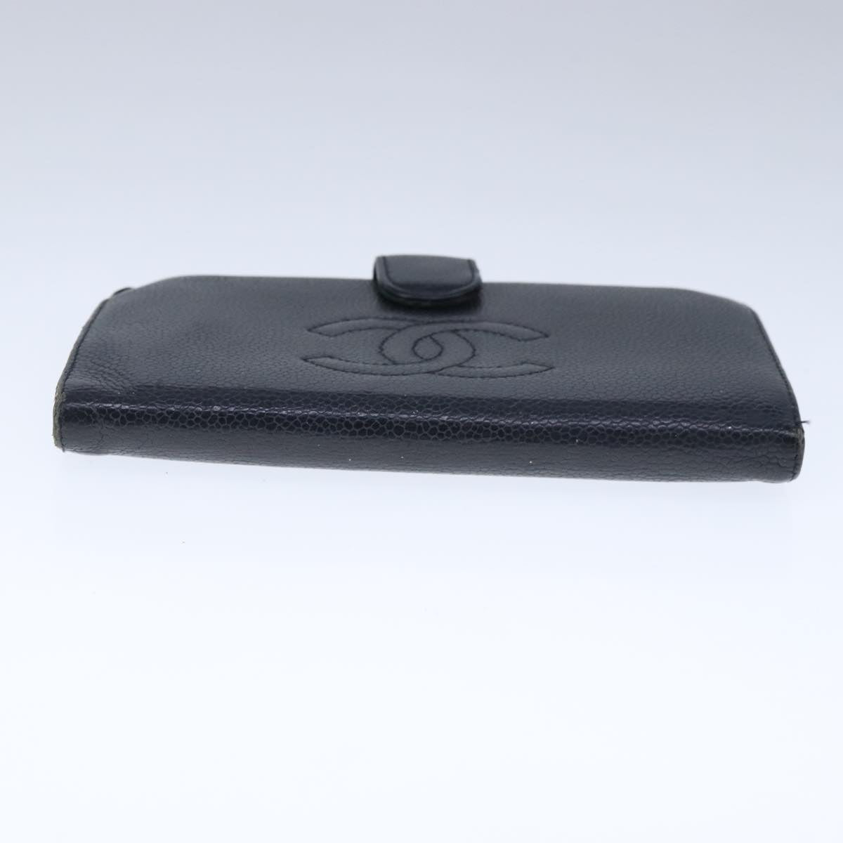 CHANEL Wallet Caviar Skin Black CC bs20517