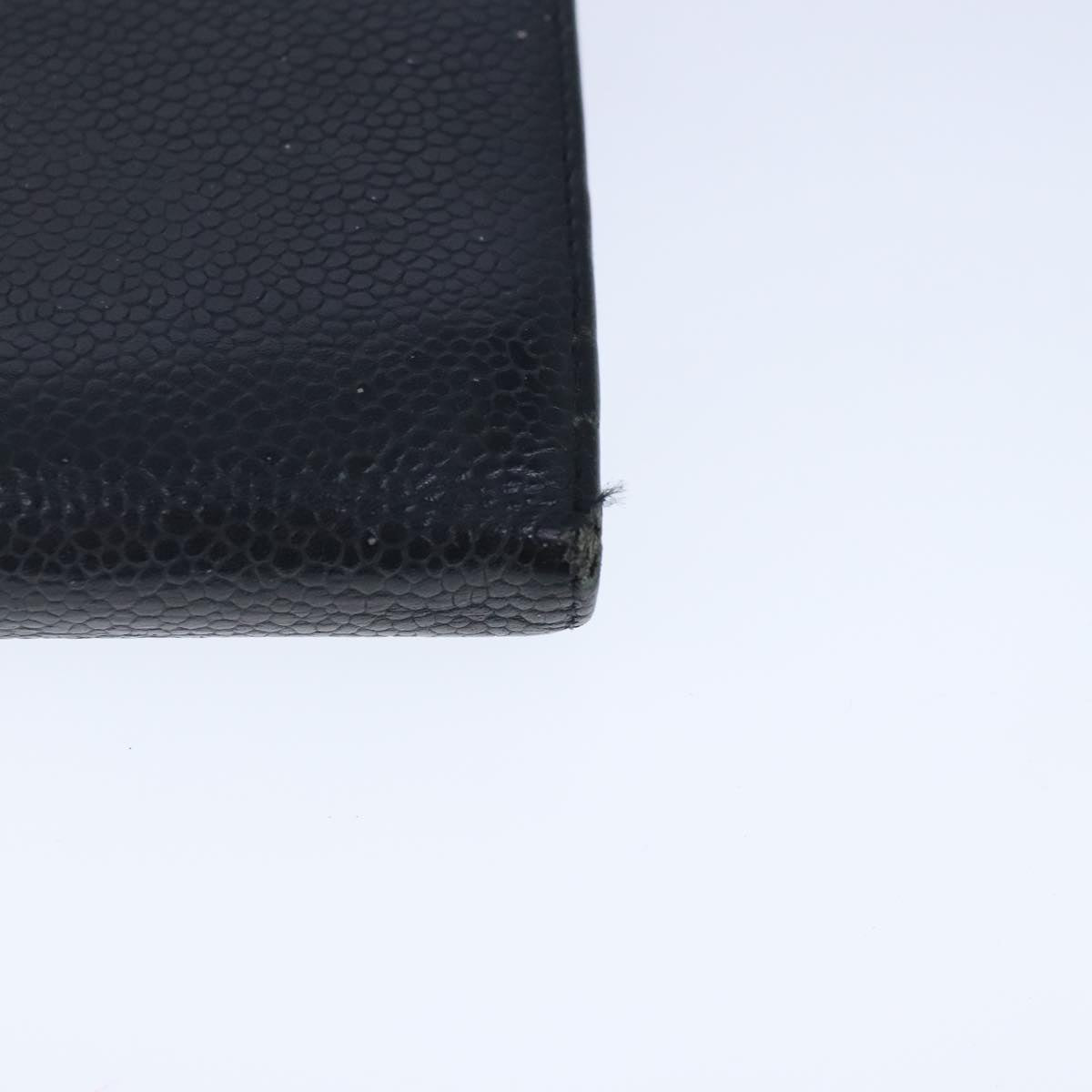CHANEL Wallet Caviar Skin Black CC bs20517