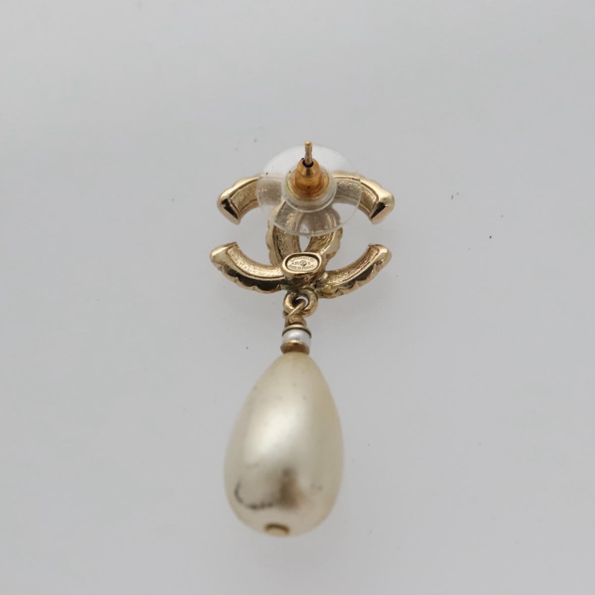 CHANEL Pierce metal Gold CC bs20702