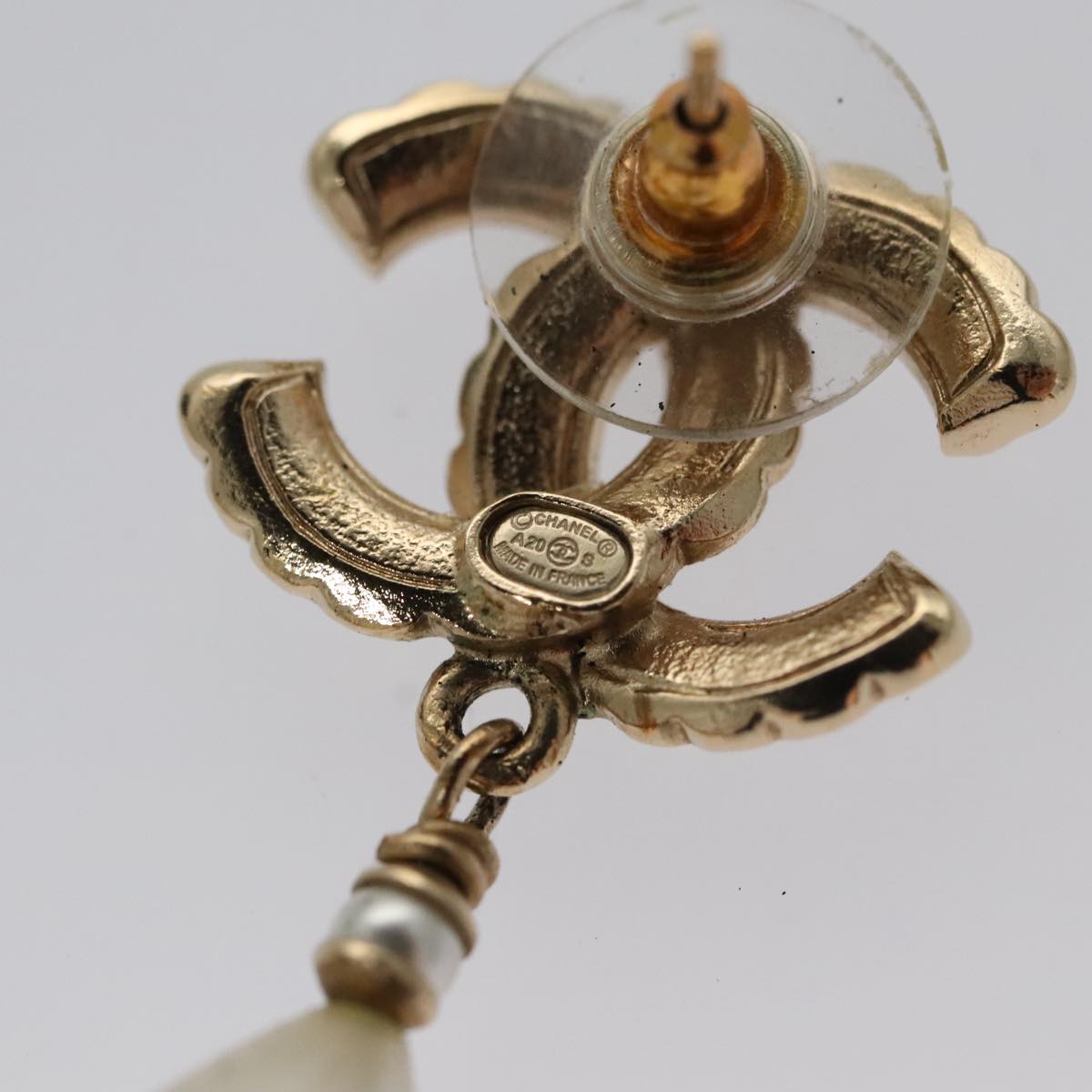 CHANEL Pierce metal Gold CC bs20702