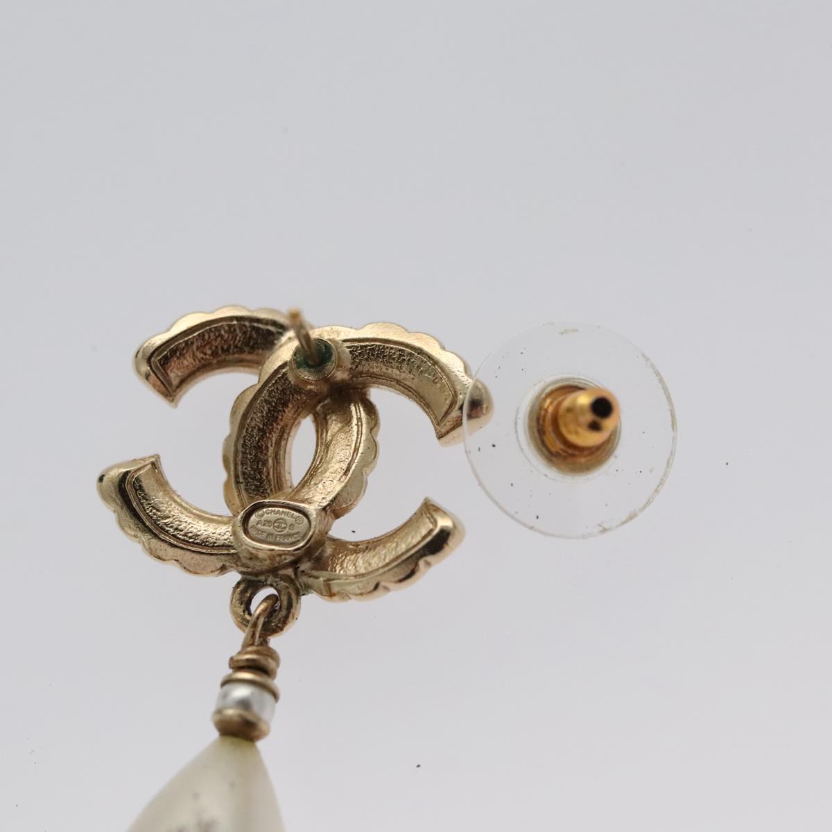CHANEL Pierce metal Gold CC bs20702