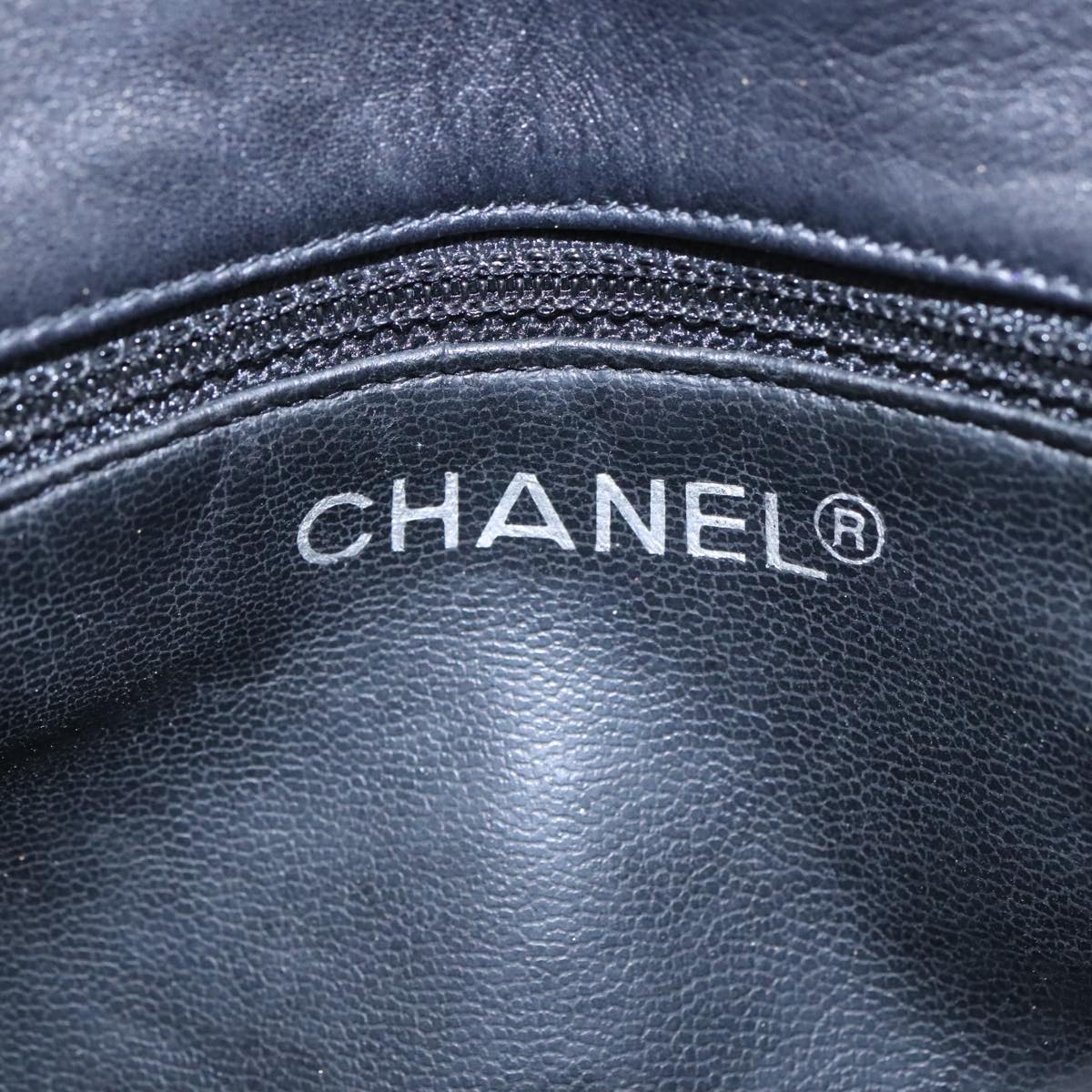 CHANEL Matelasse Chain Waist bag Lamb Skin Black Gold CC bs20727