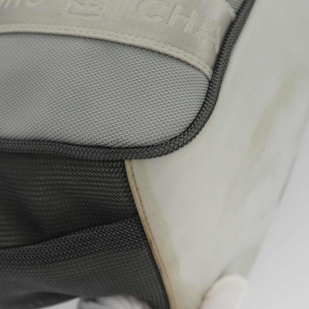 CHANEL Sports Tote Bag Nylon Light Gray CC bs20733