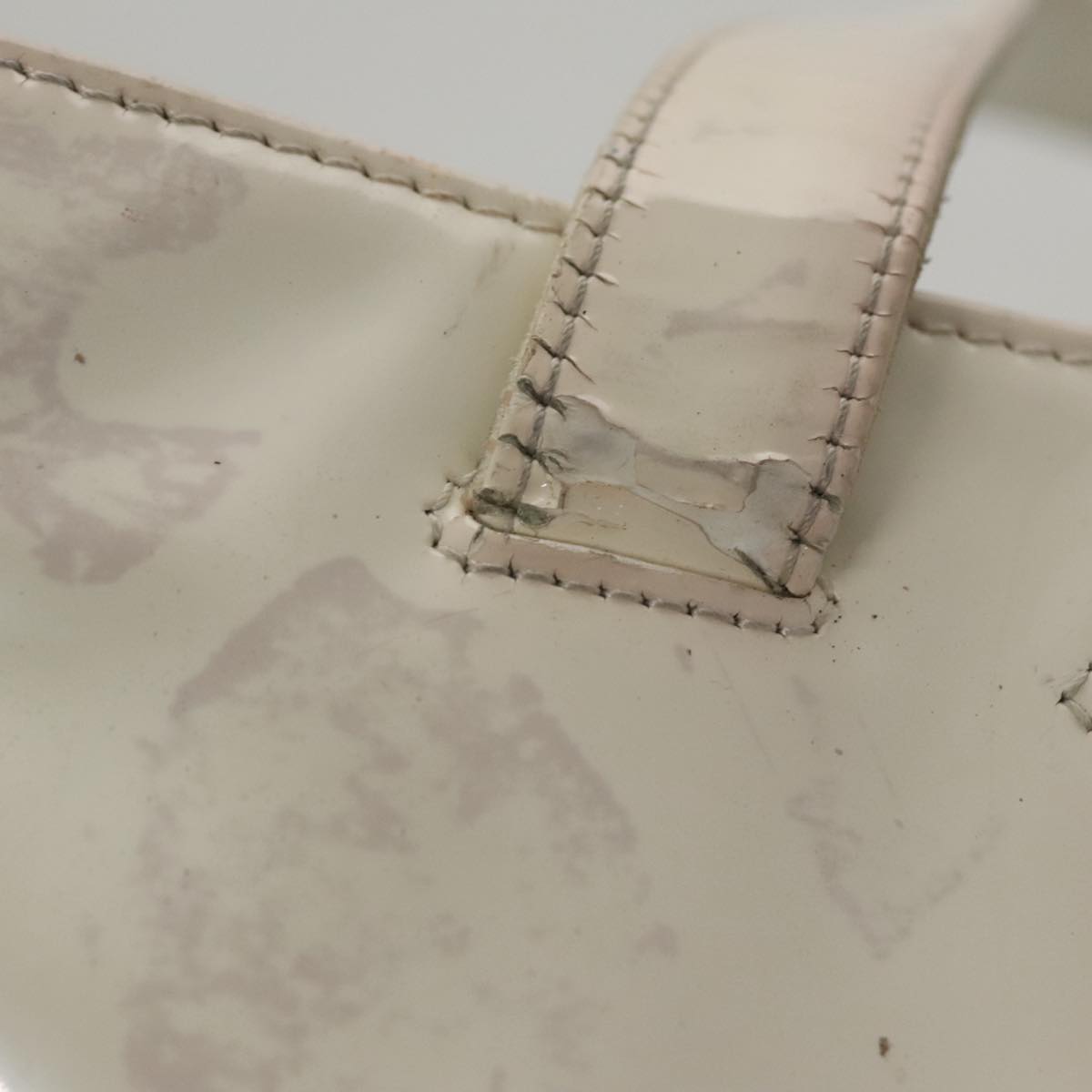 CHANEL Triple Coco Tote Bag Enamel White CC bs20805