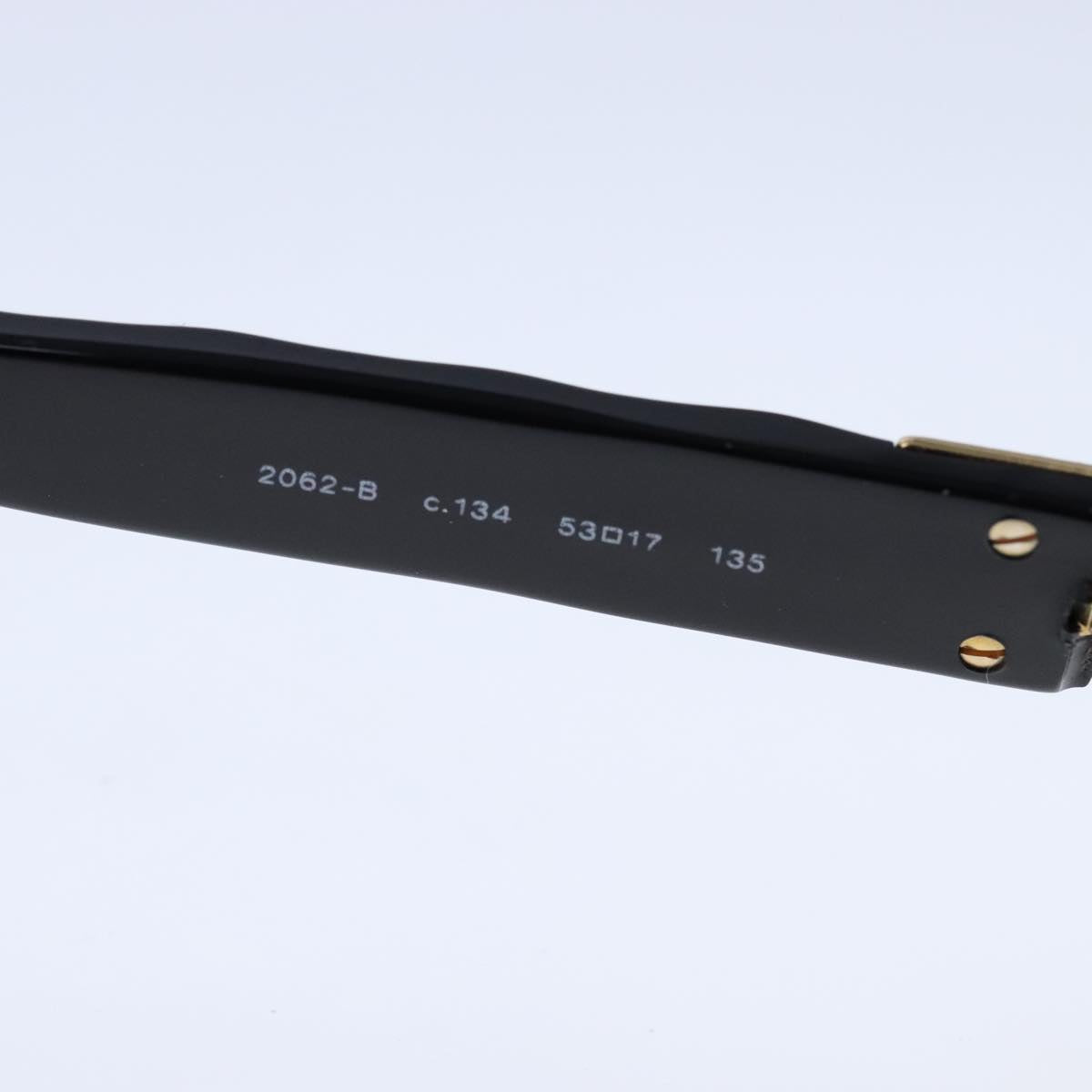 CHANEL Sunglasses Plastic Black Gold CC bs21028