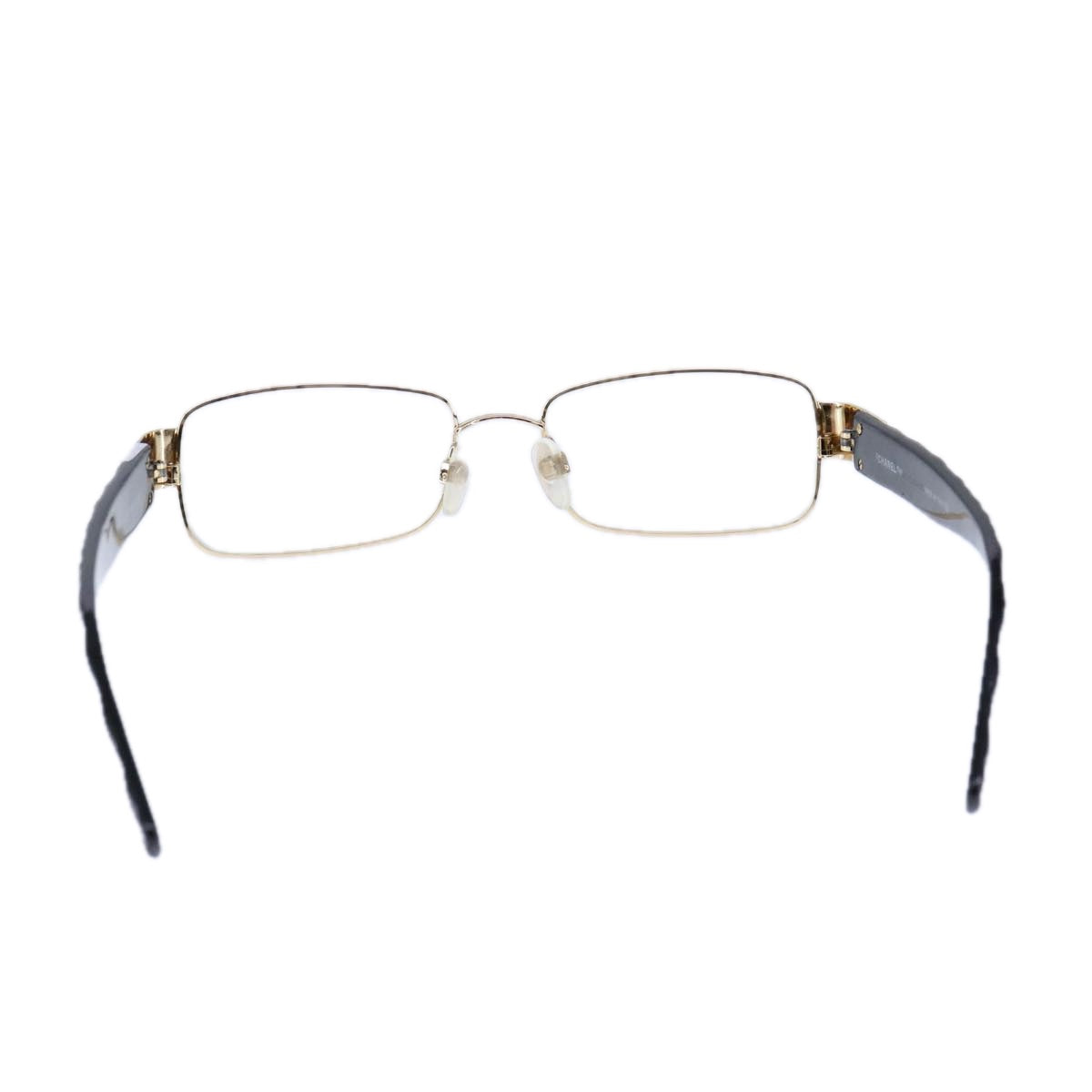 CHANEL Sunglasses Plastic Black Gold CC bs21028