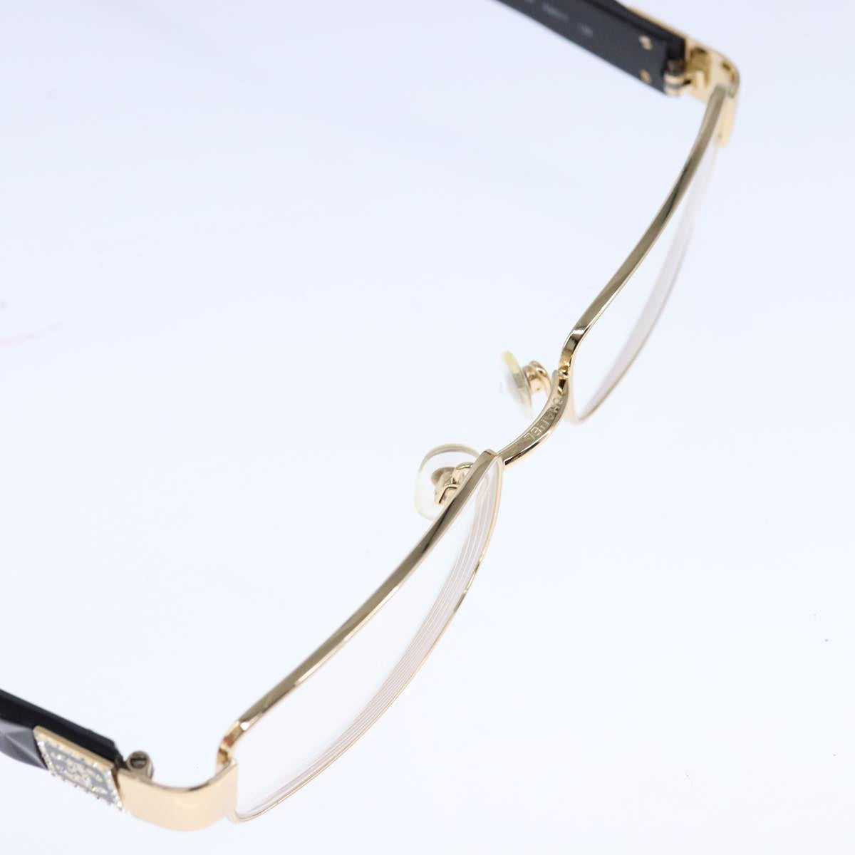 CHANEL Sunglasses Plastic Black Gold CC bs21028