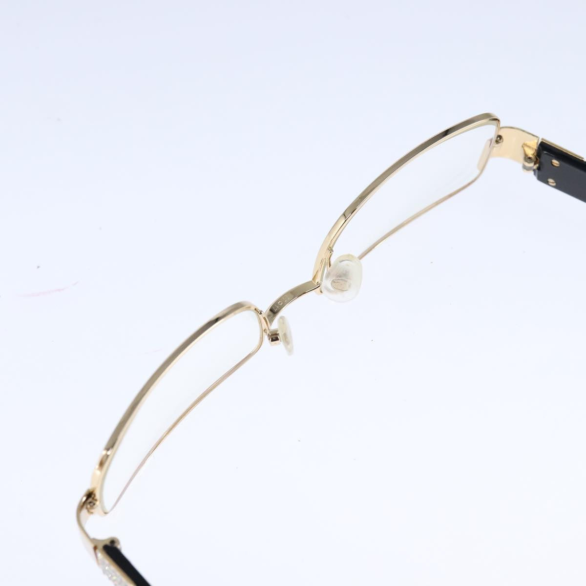 CHANEL Sunglasses Plastic Black Gold CC bs21028