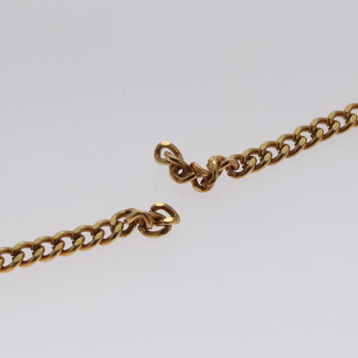 CHANEL Matelasse Chain Pouch Cotton Navy CC bs21038