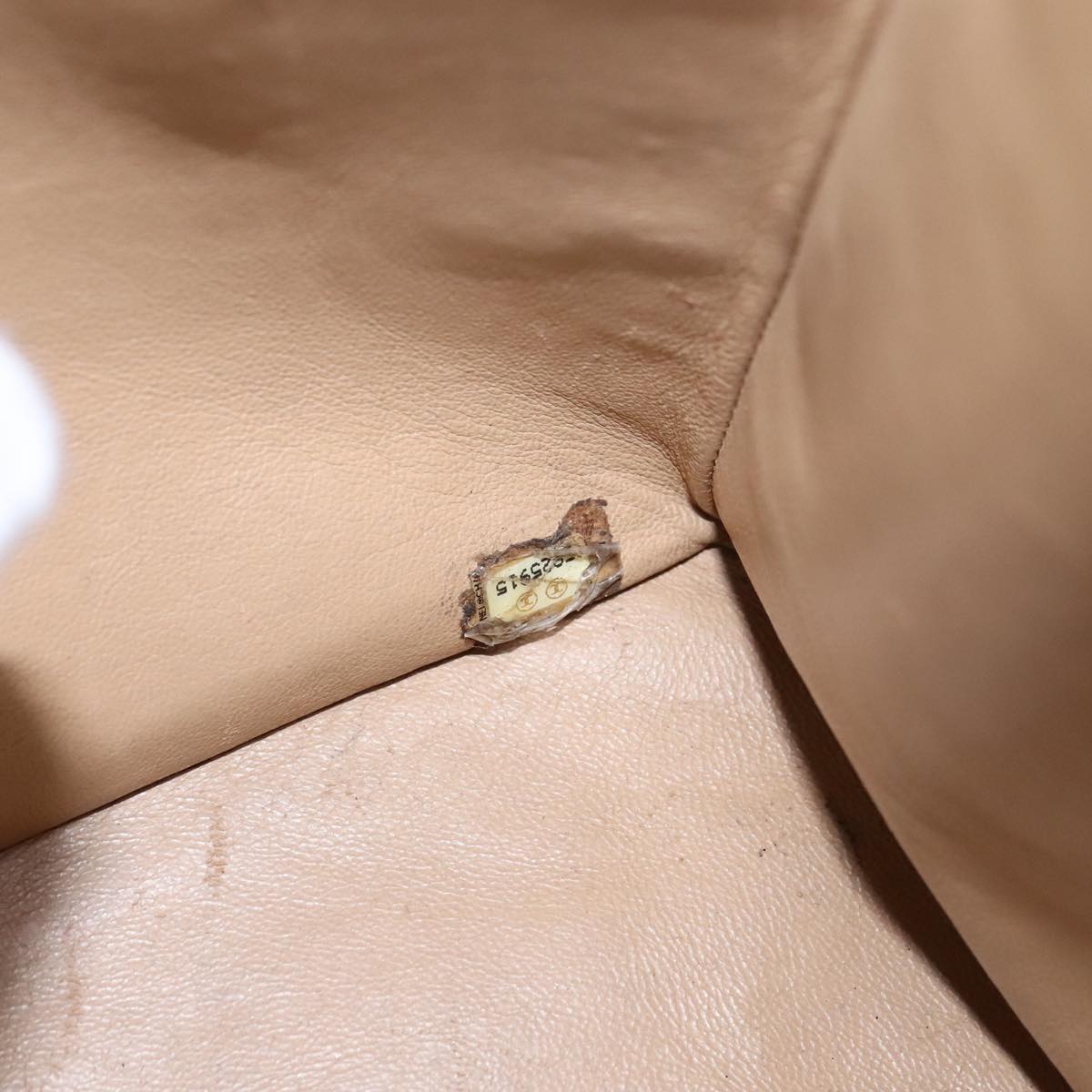 CHANEL Tote Bag Caviar Skin Beige Gold CC bs21315
