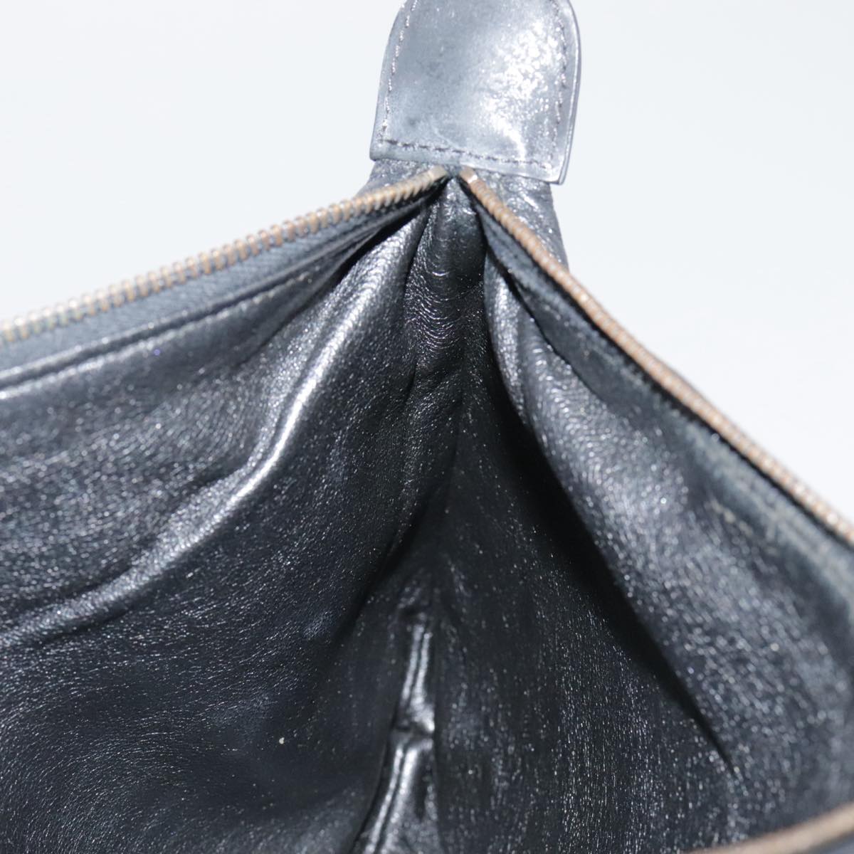 CHANEL Pouch Leather Black CC bs21499