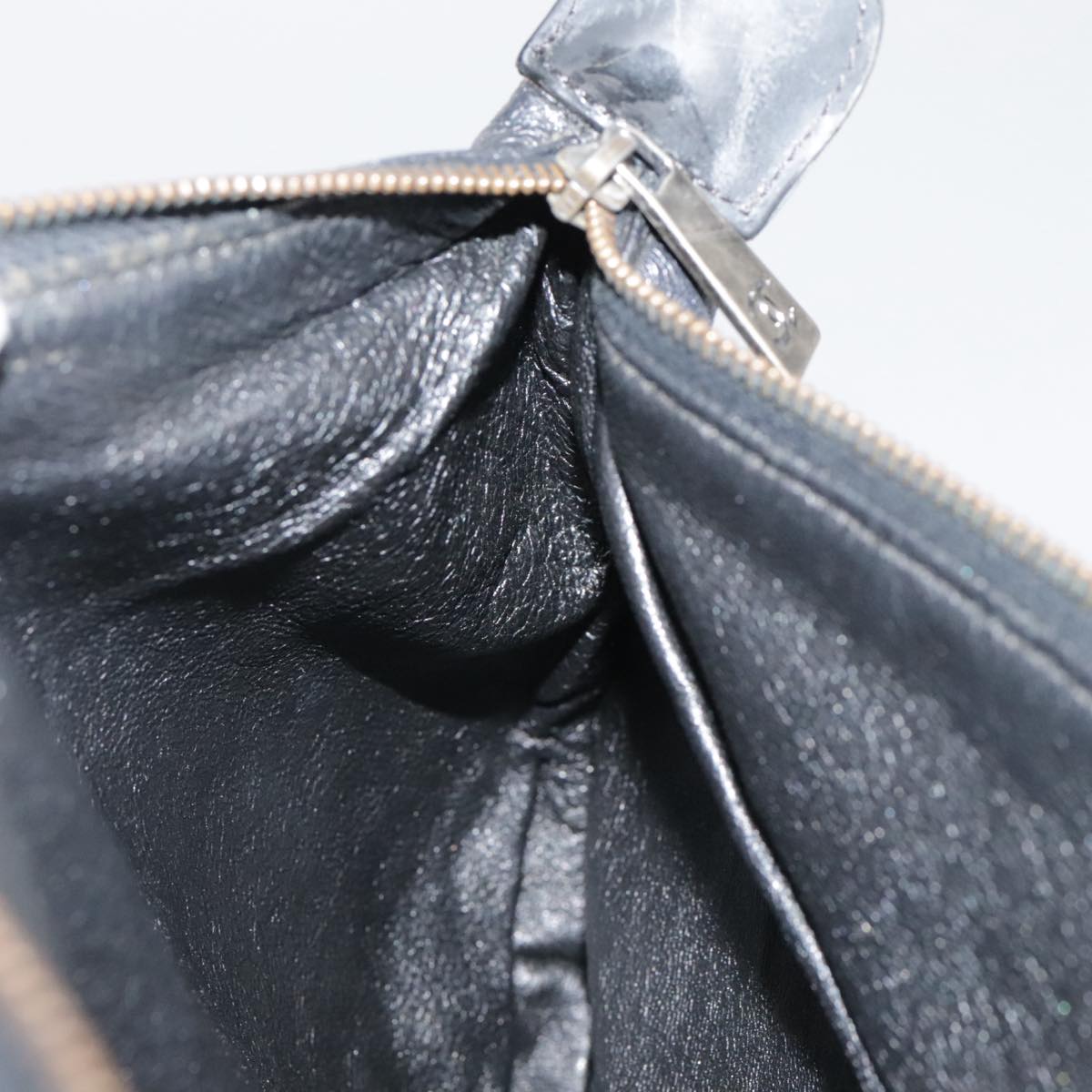 CHANEL Pouch Leather Black CC bs21499