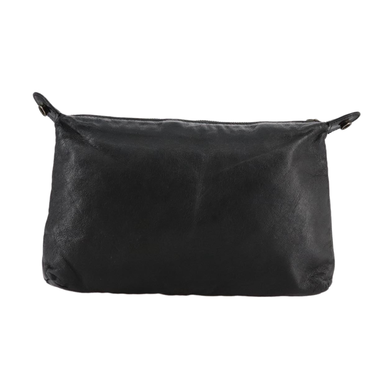 CHANEL Pouch Leather Black CC bs21499