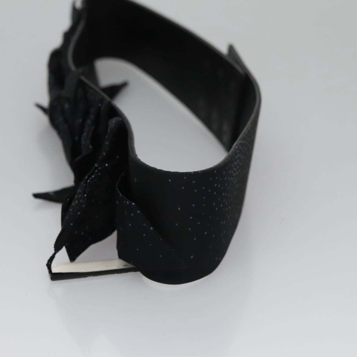 CHANEL Belt Leather 29.9"" Black CC bs21650