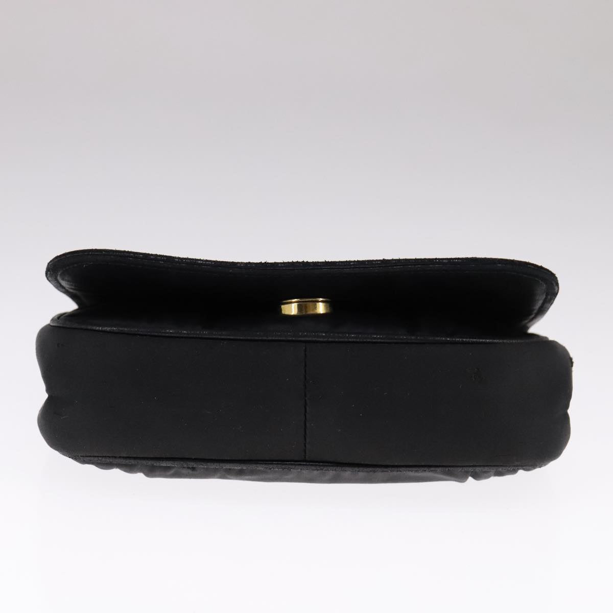 CHANEL COCO Mark Chain Shoulder Bag Nylon Black Gold CC bs21662