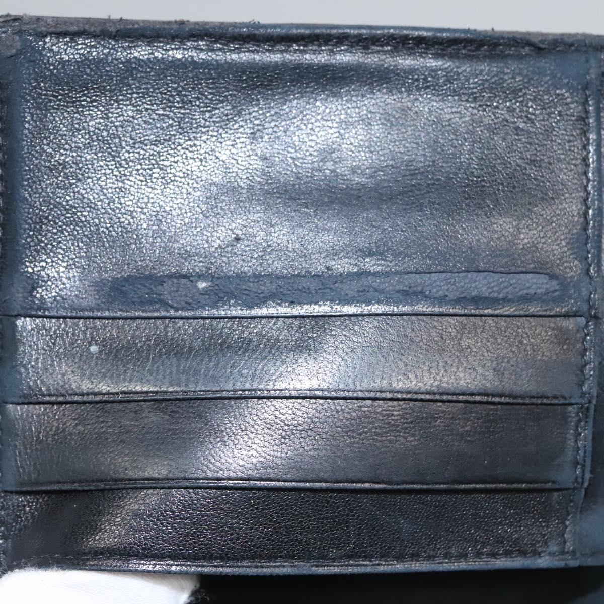 CHANEL Bicolore Wallet Leather Black Gold CC bs21857