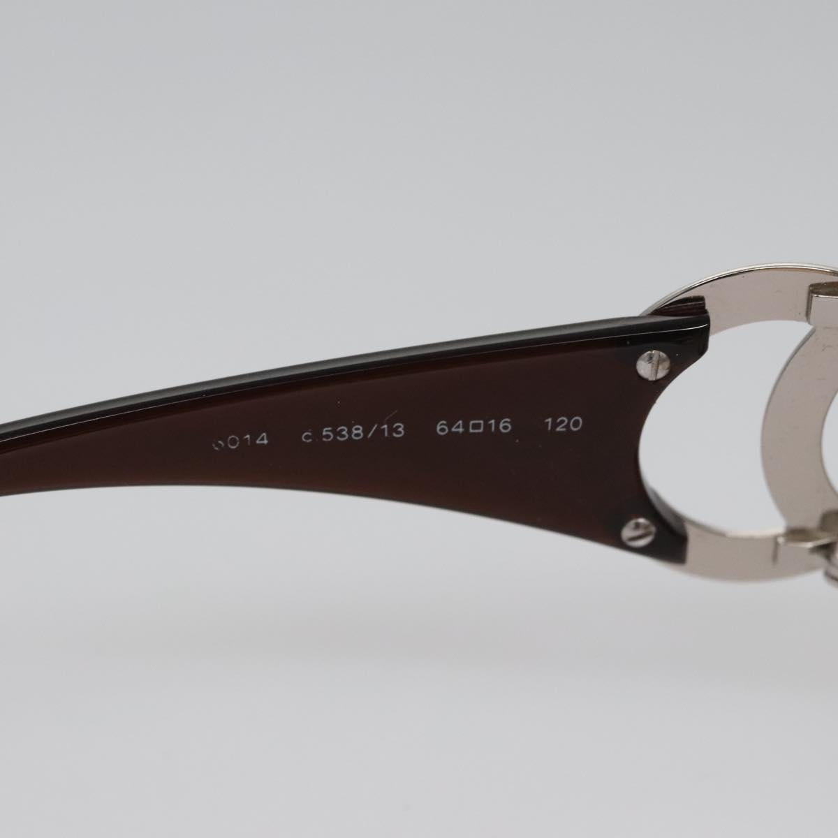 CHANEL Sunglasses plastic Brown CC bs22503