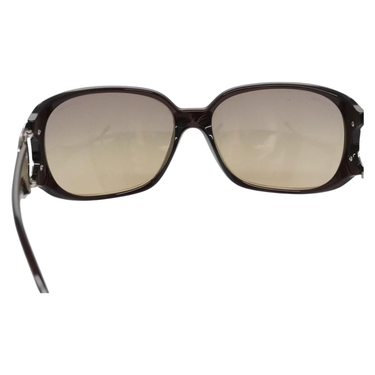 CHANEL Sunglasses plastic Brown CC bs22503