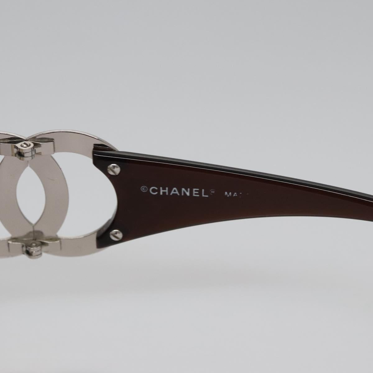 CHANEL Sunglasses plastic Brown CC bs22503