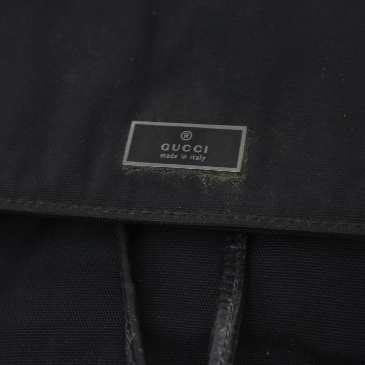 GUCCI Backpack Canvas Black 019 0325 002113 bs9463