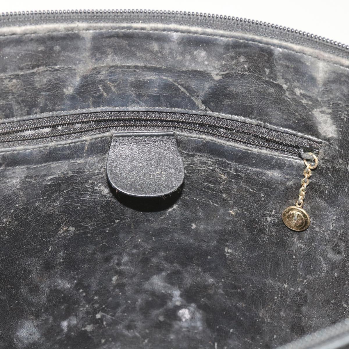 GUCCI Bamboo Shoulder Bag Leather Black 000 0289 200110 bs9692