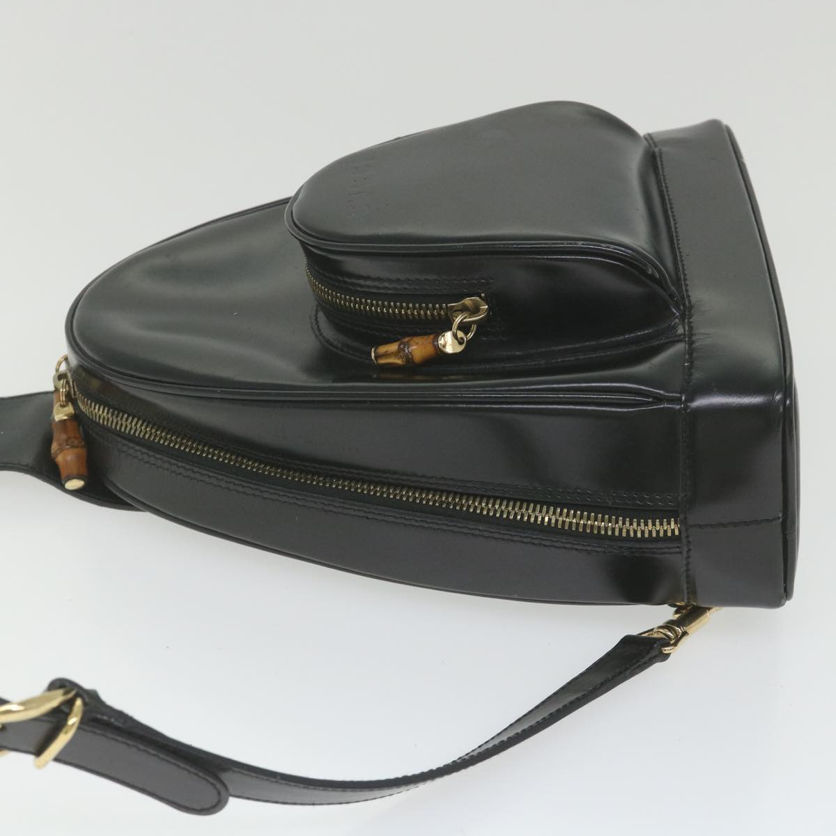 GUCCI Body Bag Leather Black 003 3444 0027 bs9919