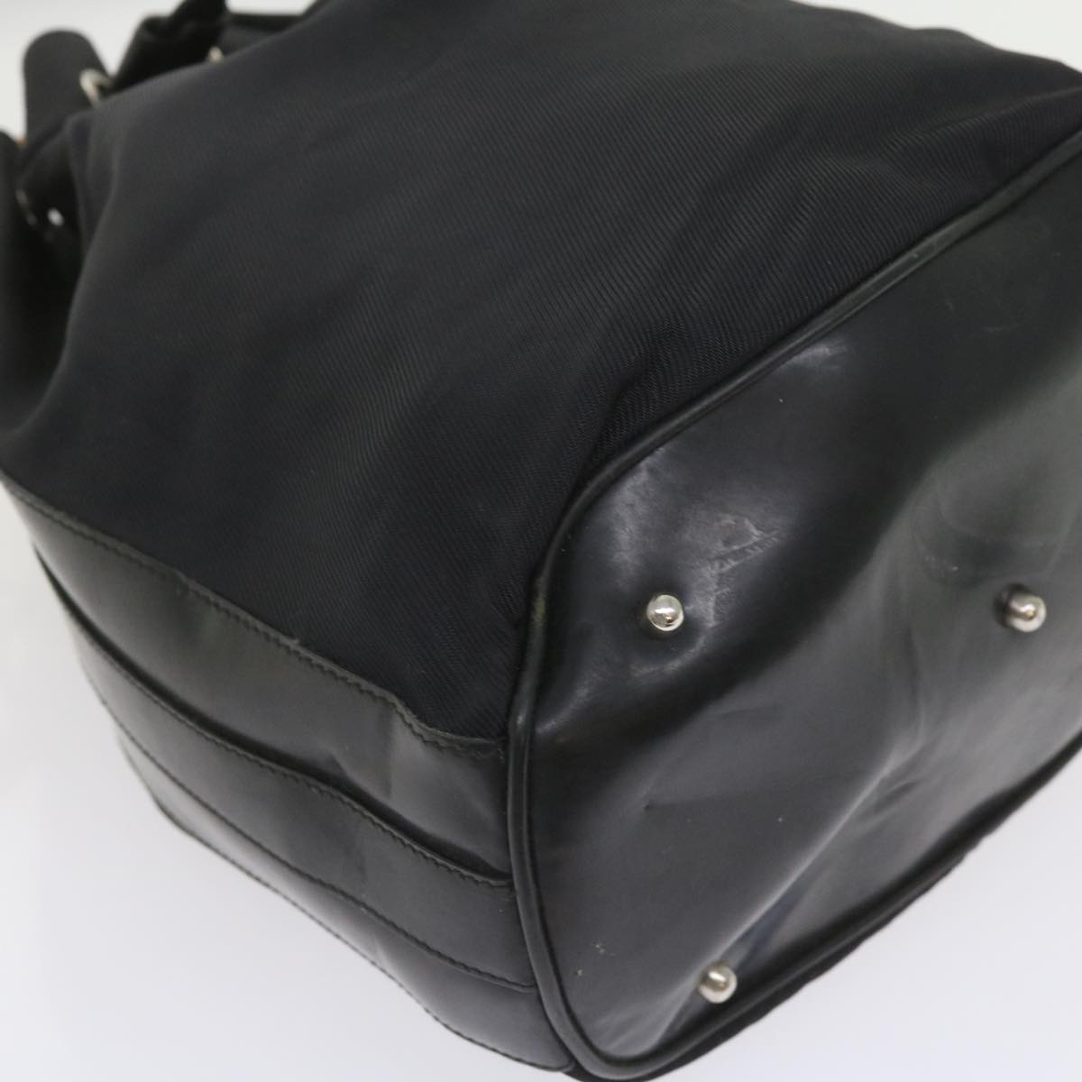 GUCCI Bamboo Shoulder Bag Nylon 2way Black bs9976