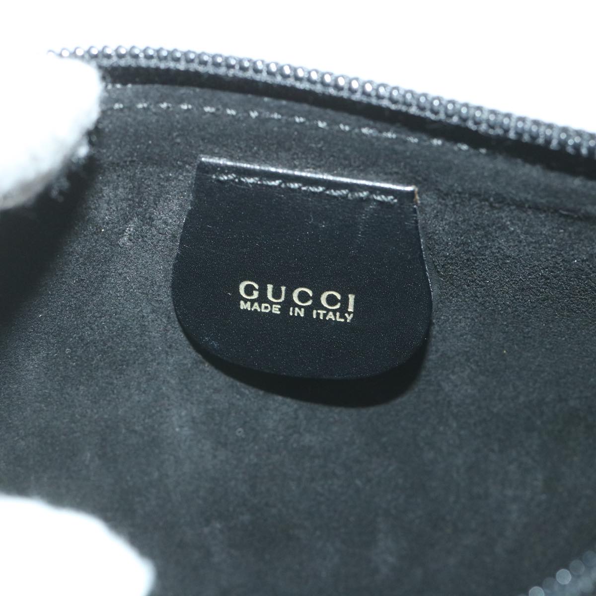 GUCCI Bamboo Shoulder Bag Leather Black 001 2058 1880 0 bs9981