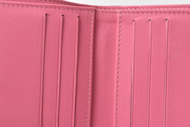Chanel Caviar Skin Bifold Wallet Rose/Purple