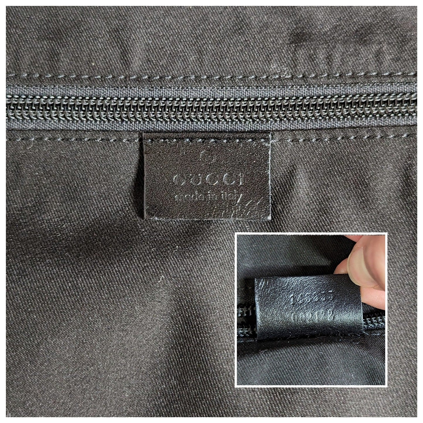 Gucci Black Nylon GG Monogram Garment Hobo