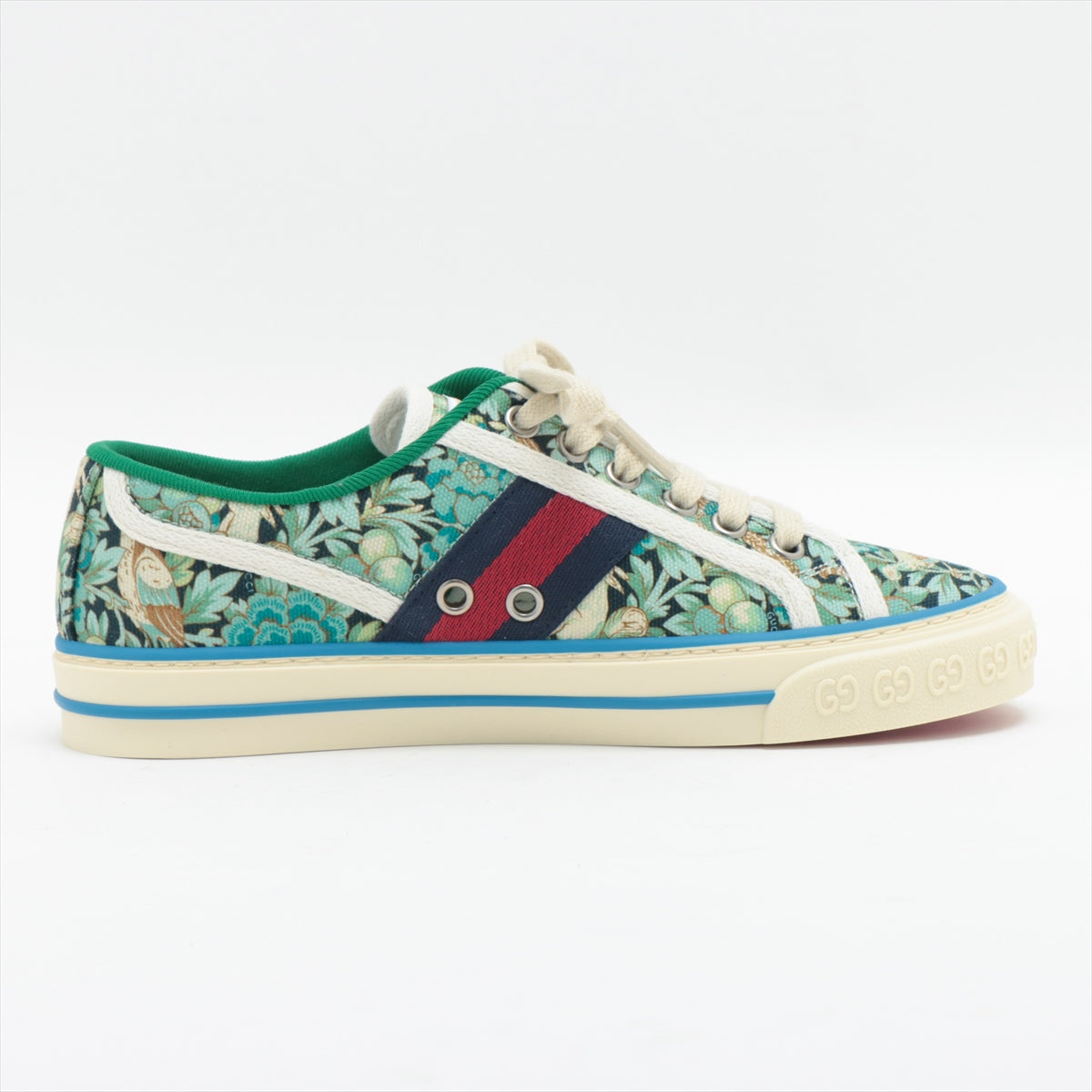 Gucci Canvas Trainers 34 Women's Green Tennis 1977 -