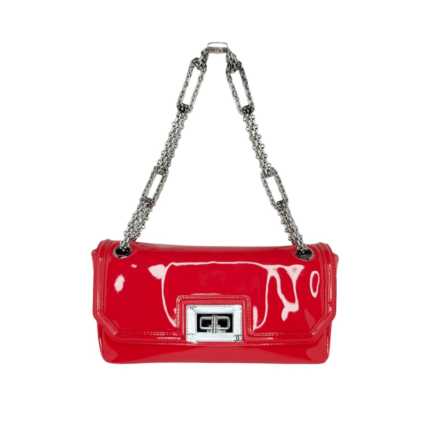 Chanel Patent Calfskin Mademoiselle Bijoux Chain Flap Bag