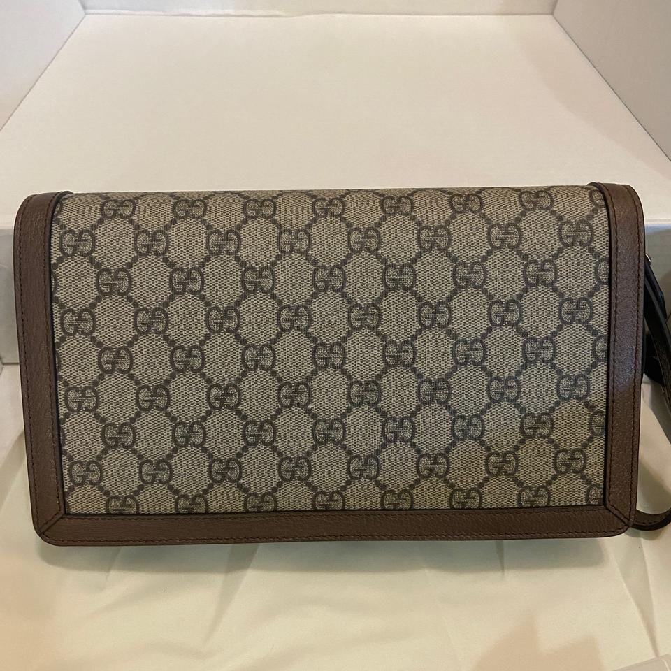 Gucci Dionysus GG Supreme Canvas Purse in Beige/Brown