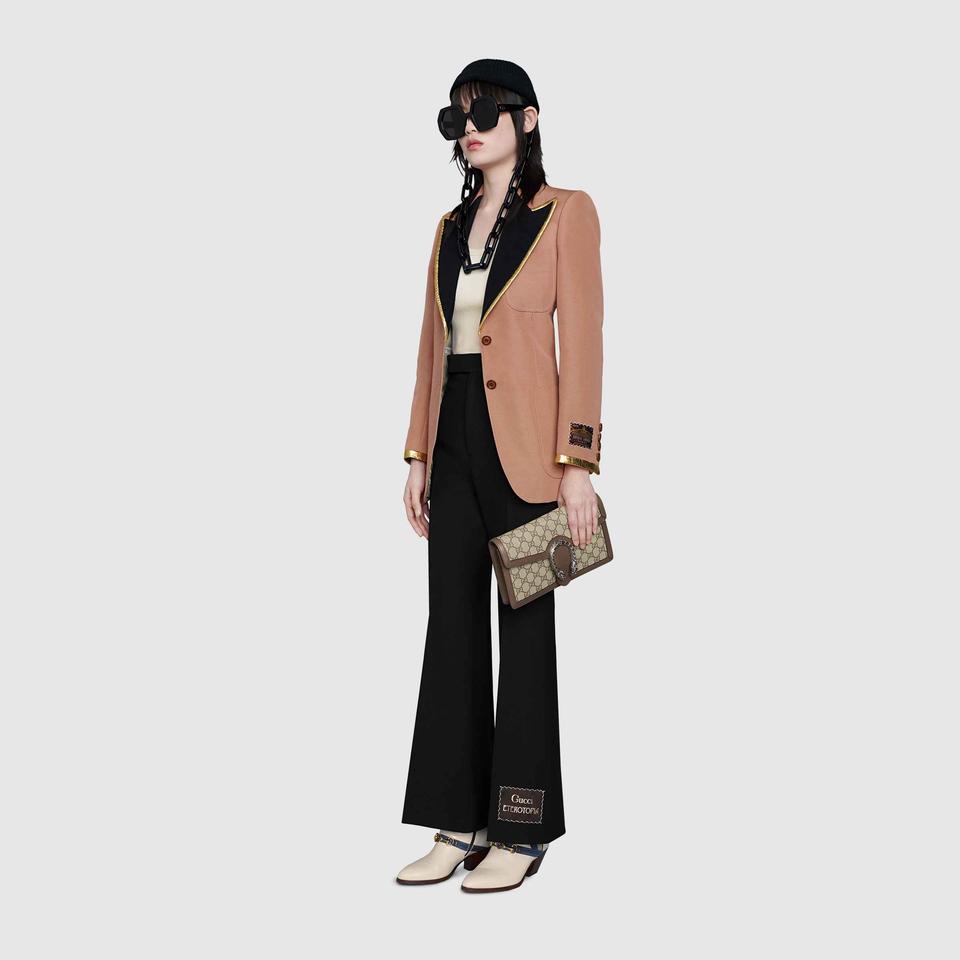 Gucci Dionysus GG Supreme Canvas Purse in Beige/Brown
