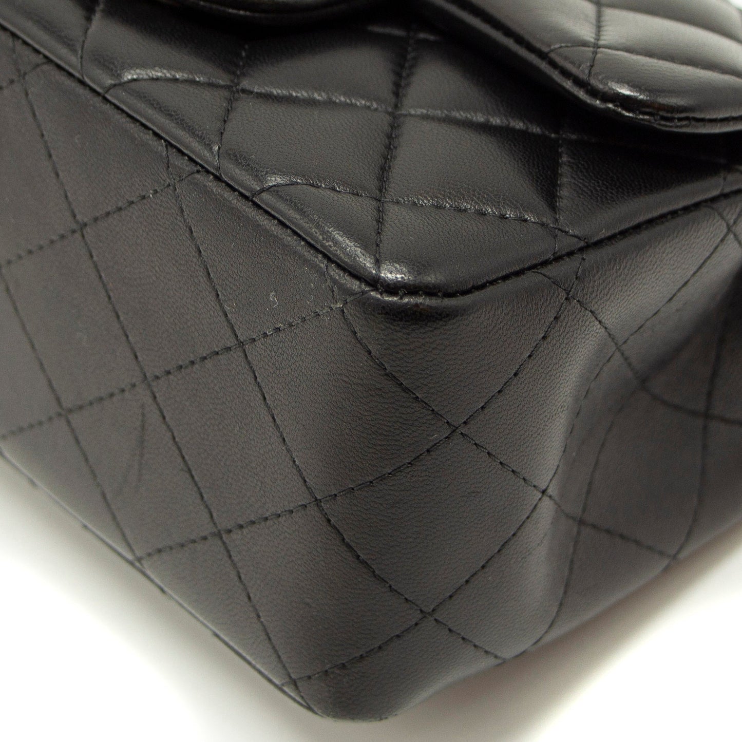 Chanel Quilted Lambskin Square Mini Black