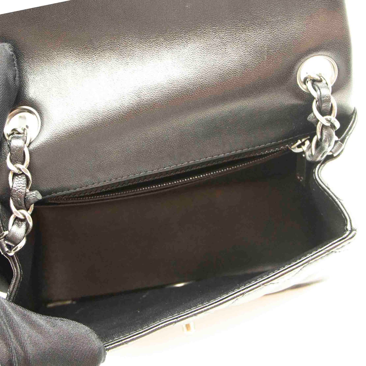 Chanel Quilted Lambskin Square Mini Black