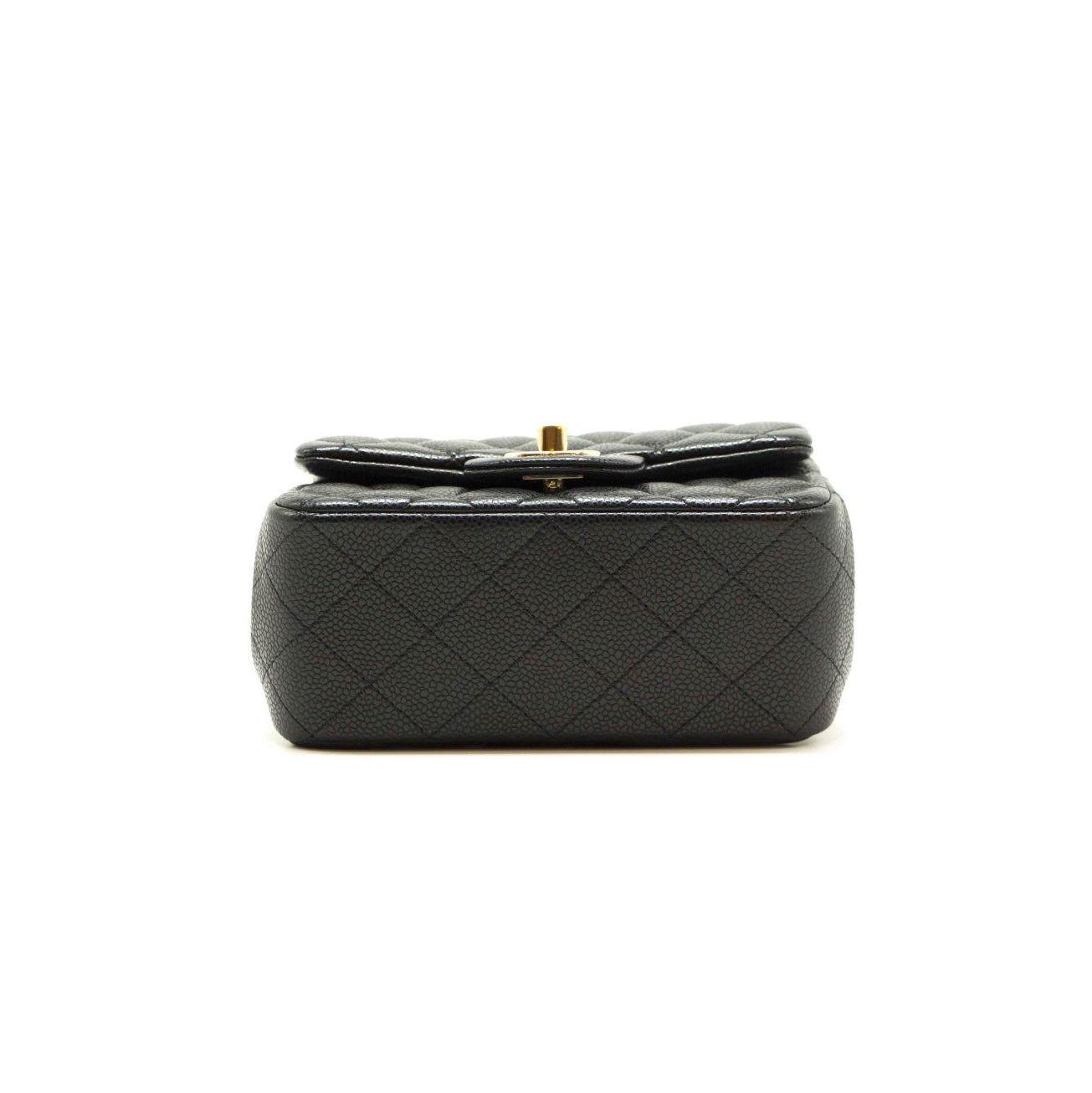 Chanel Quilted Caviar Leather Mini Square Flap Bag
