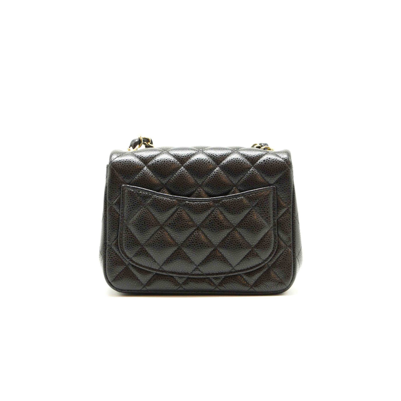Chanel Quilted Caviar Leather Mini Square Flap Bag