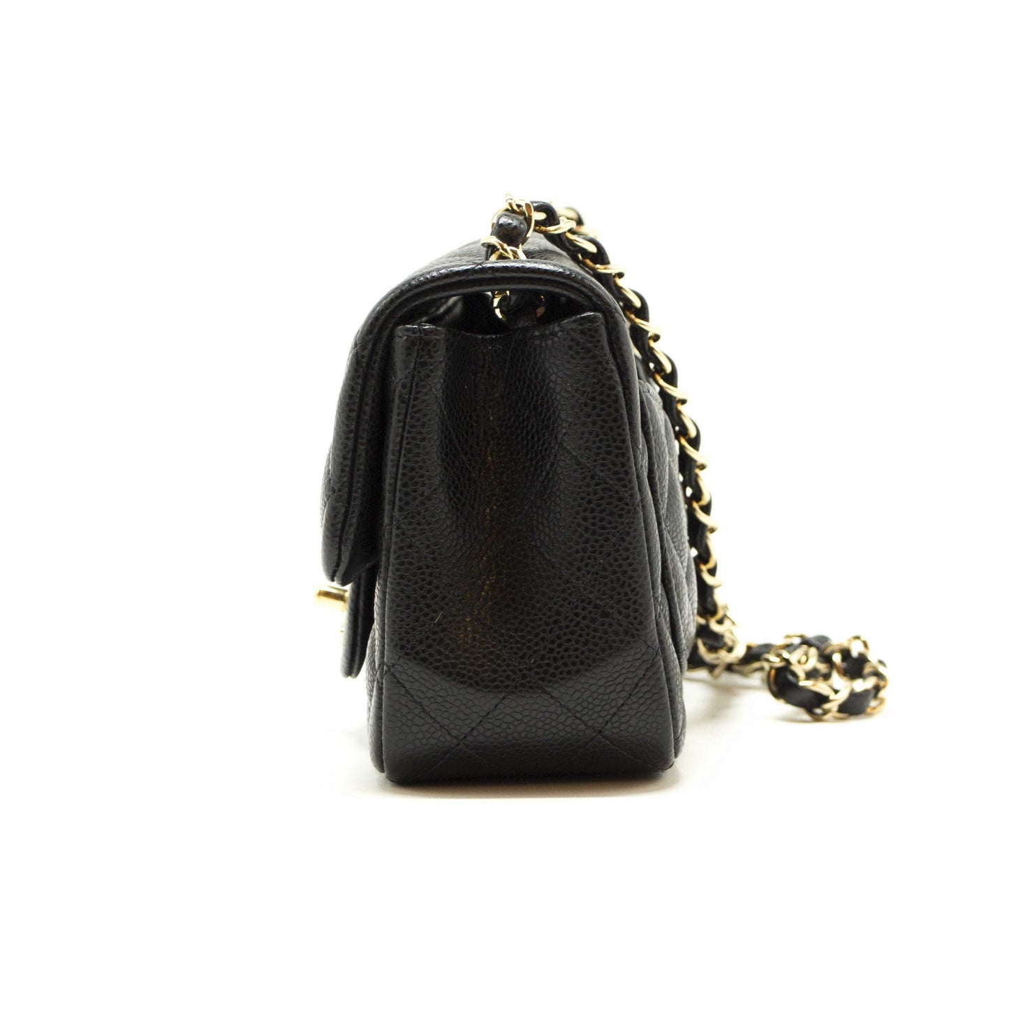 Chanel Quilted Caviar Leather Mini Square Flap Bag