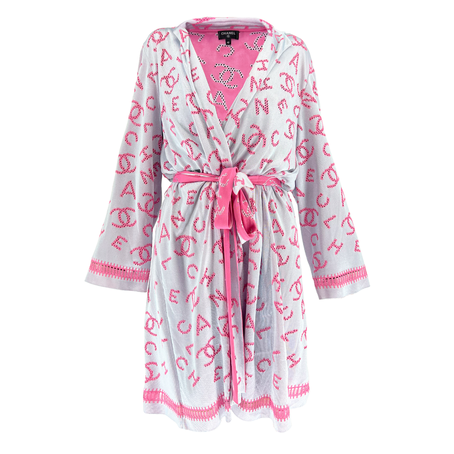 Chanel Pink Logo Kimono
