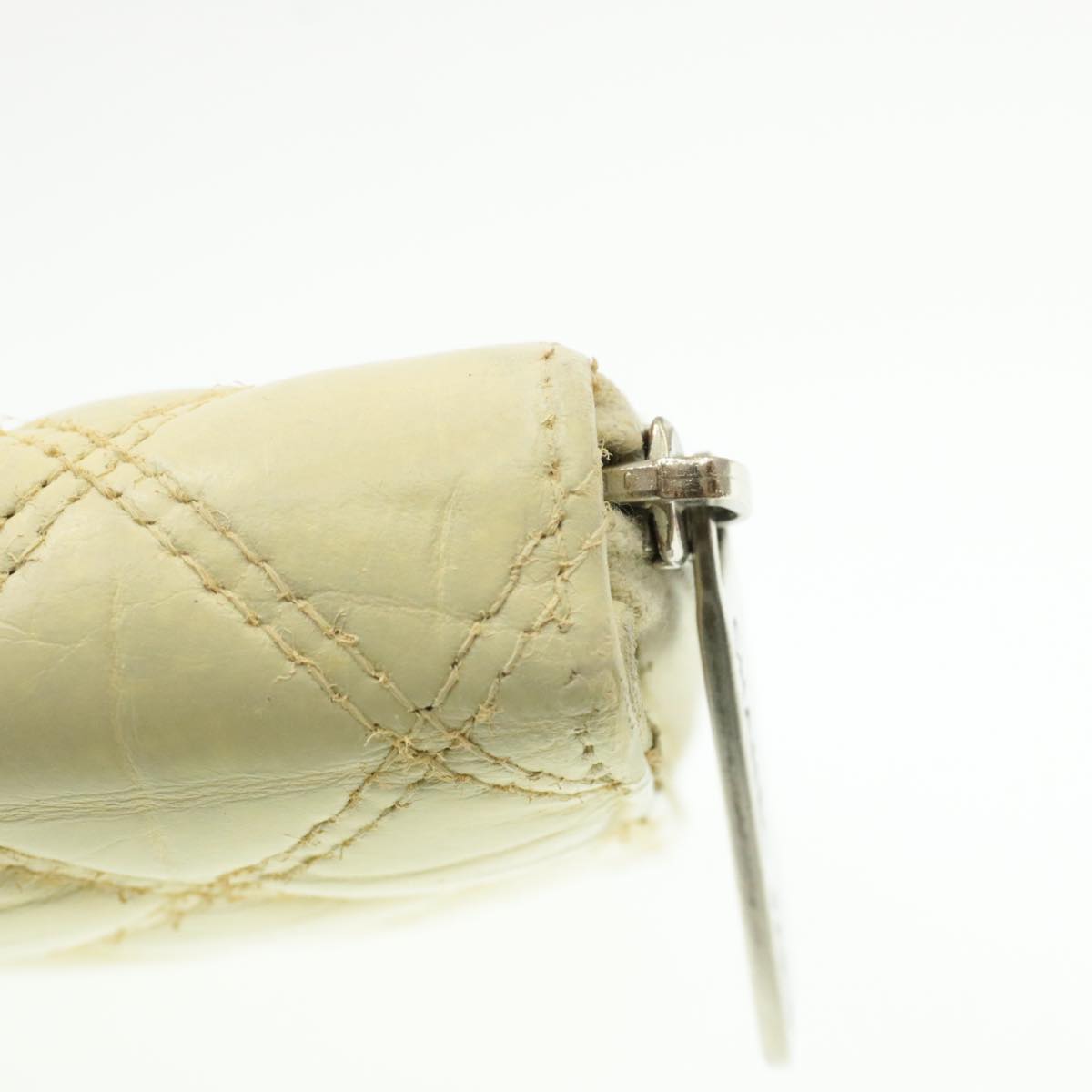 CHANEL Matelasse Zippy Long Wallet Beige CC cr619