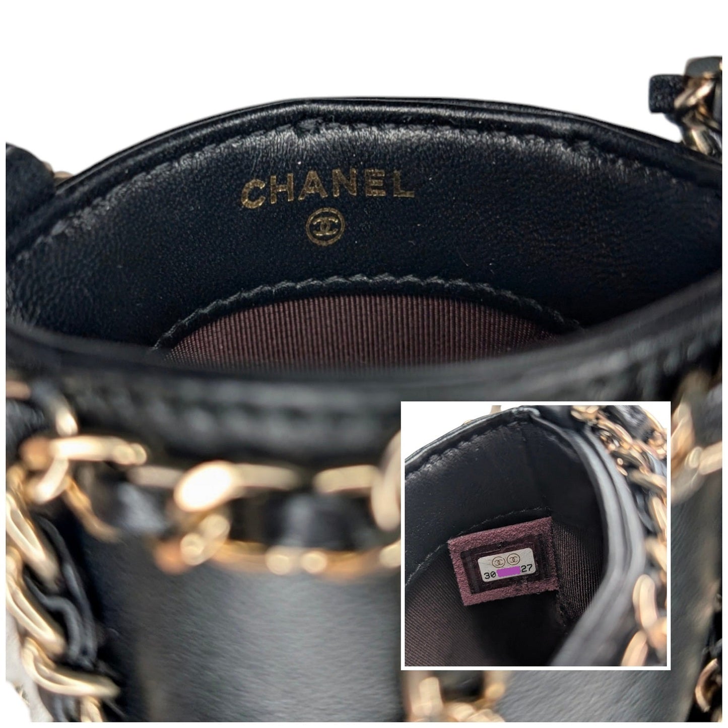 Chanel Black Calfskin Tech Me Out Crossbody Phone Holder
