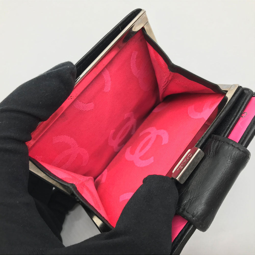Chanel Cambon Ligne Wallet Leather Short Wallet in New Condition