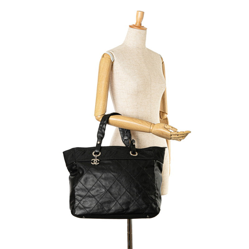 Chanel Coco Mark Paris Biarritz MM Leather Tote Bag
